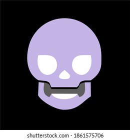 Scary black skull, made of the best quality