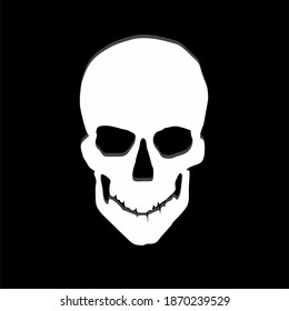 Scary black skull, made of the best quality