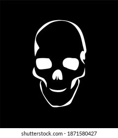 Scary black skull, made of the best quality