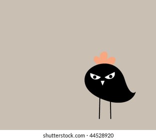 scary chicken graphic