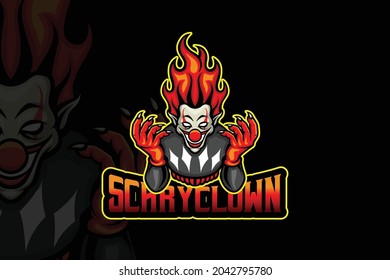 Scary Clown- Esport Logo Template