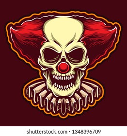 scary clown logo