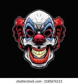 scary clown mask angry horror haunts children