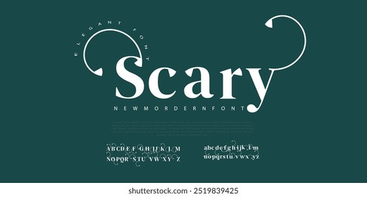 Scary creative modern stylish calligraphy letter logo design