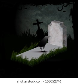 scary creepy halloween night background