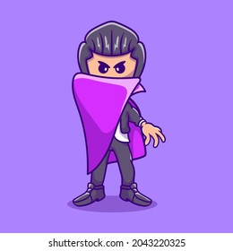 scary cute halloween vampire dracula, suitable for t-shirt designs or cute icons