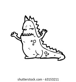 caricatura de espantosos dinosaurios