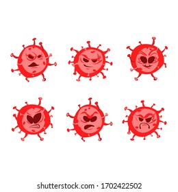 scary evil faces coronavirus emotions virus cute