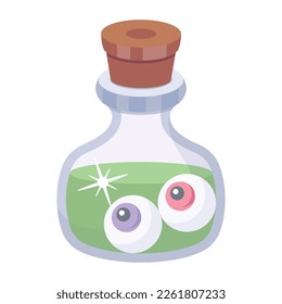 Escasez de máscara de posición ocular, vector de icono de 2d