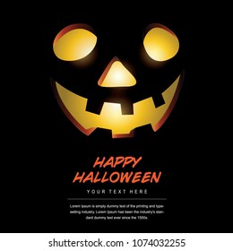 Scary Face Halloween Vector