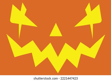 Scary Face, Simple Helloween Background, Evil, Teeth, Happy Helloween