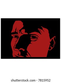 scary face vector