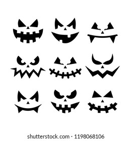 Scary faces halloween 