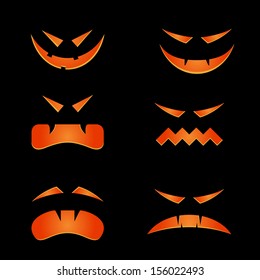 Scary faces for halloween