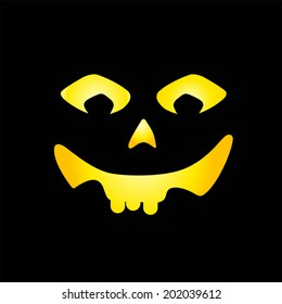 Scary faces of Halloween pumpkin Created in Vector/EPS 10.