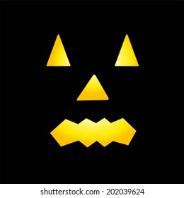 Scary faces of Halloween pumpkin Created in Vector/EPS 10.