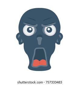 scary flat icon