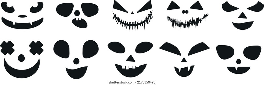 scary and funny halloween faces