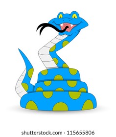 Scary and Funny Rattlesnake Vector