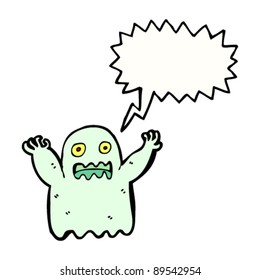 scary ghost cartoon character