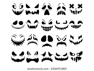 Scary Ghost Face Collection Set