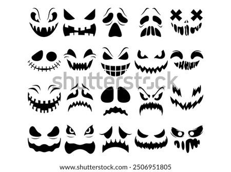 Scary Ghost Face Collection Set