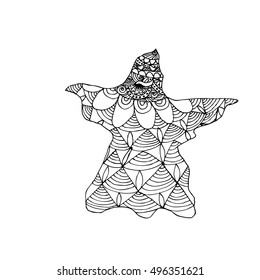 Scary ghost. Halloween background poster card