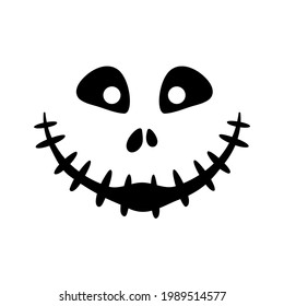 Scary Ghost Horror Face Silhouette Vector Stock Vector (Royalty Free ...