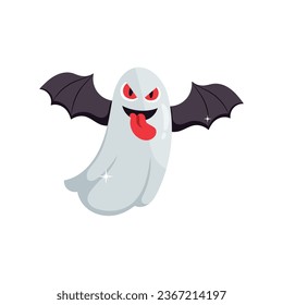 Espantoso vector fantasma pegatinas coloridas Icono Icono Ilustración de diseño. Archivo EPS 10