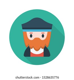 scary glypg flat vector icon