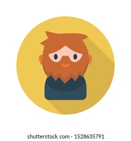 scary glypg flat vector icon