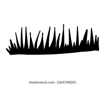 Scary Grass Halloween Silhouette Illustration