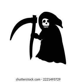 Scary Grim Reaper Silhouette With His Wand