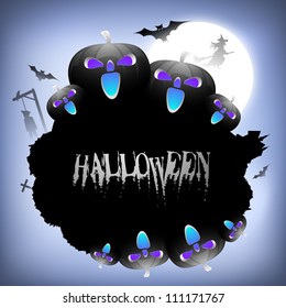 Scary Halloween background. EPS 10.
