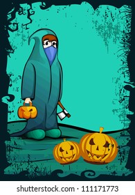 Scary Halloween background. EPS 10.