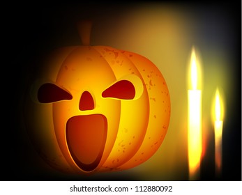 Scary Halloween background. EPS 10.
