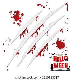 Scary halloween background. vector, illustra