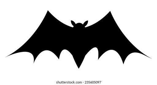 Scary Halloween Bat Shape