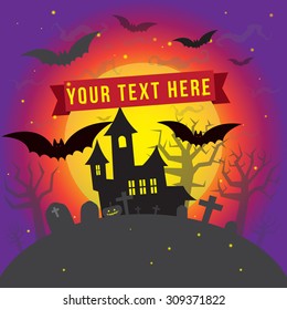 Scary Halloween concept background