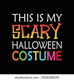 Scary Halloween Costume T shirt Design