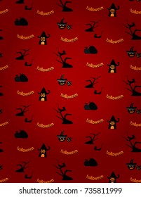 Scary Halloween Day pattern background