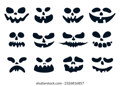 Scary Halloween faces and