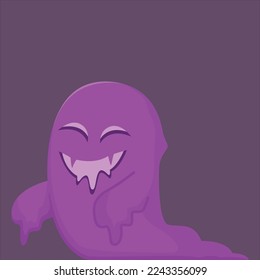 Scary Halloween Ghost Character Design Illustration