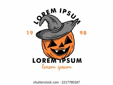 Scary Halloween ghost stuff illustration design