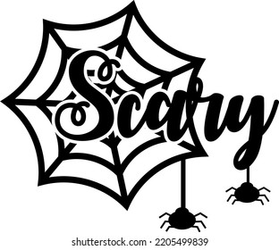 Scary - Halloween Graphic Design Vector.
