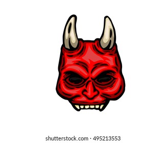 Scary Halloween Mask Costume - Devil