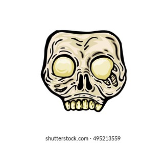 Scary Halloween Mask Costume - Skull