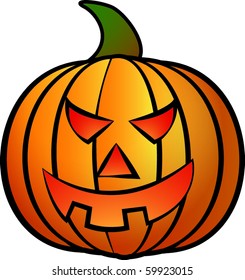 scary halloween pumpkin