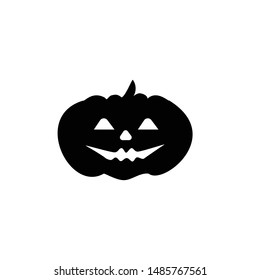 Scary Halloween Pumpkin Vector Icon