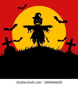 grauenhafte Halloween-Krone, Vektorgrafik